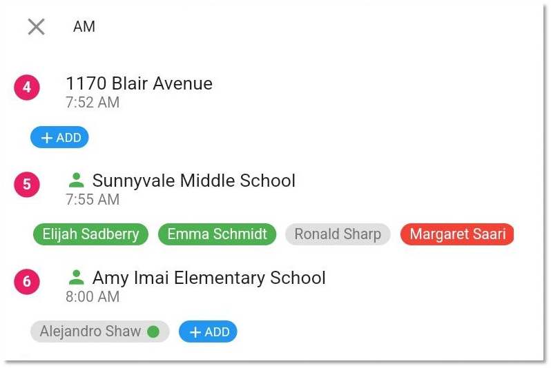 EZR For School Drop Off Student Status Tablet5.png